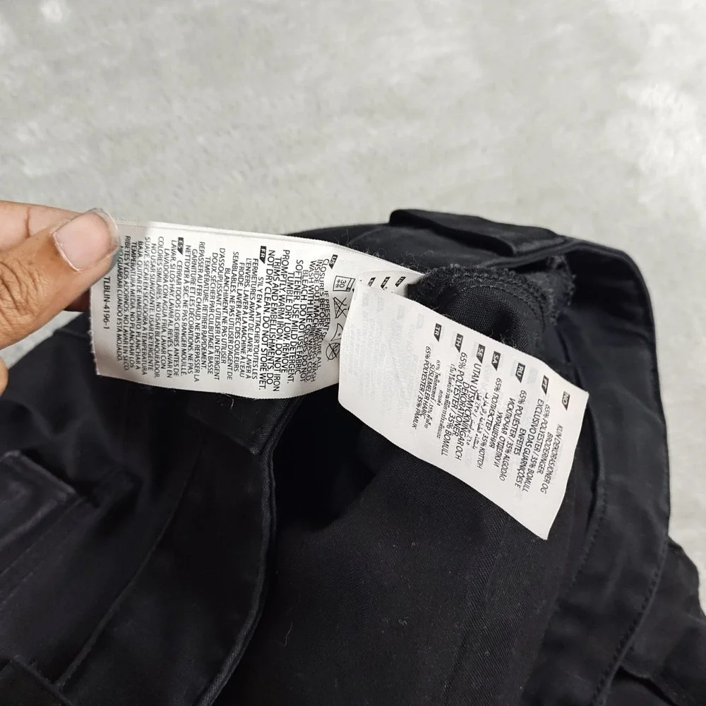5.11 Tactical Cargo Pants Mens 34x29 Black Cotton Canvas Heavy Duty Utility